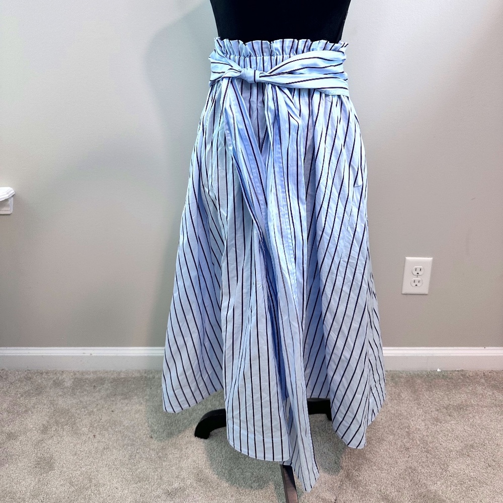 Rosetta Getty Cotten skirt Blue/purple pockets Size 2